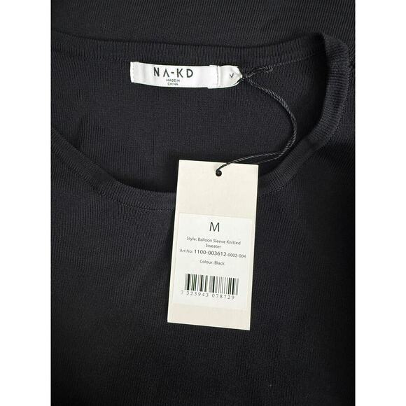NWT NA-KD Balloon Sleeve Knitted Sweater - Medium - Picture 5 of 5